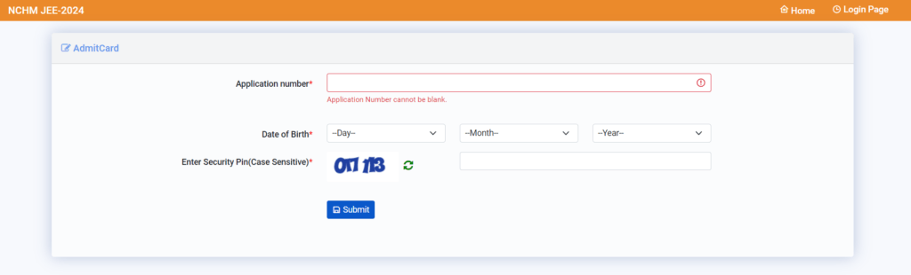 NTA NCHM JEE Admit Card 2024 को केसे डाउनलोड करें ?