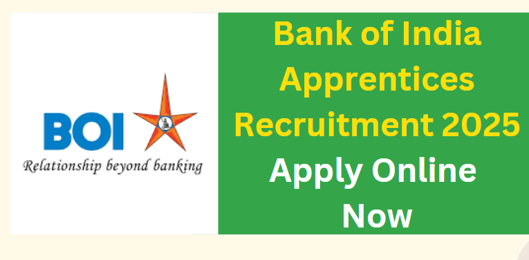 Bank of India Apprentices Recruitment 2025 - Apply Online Now