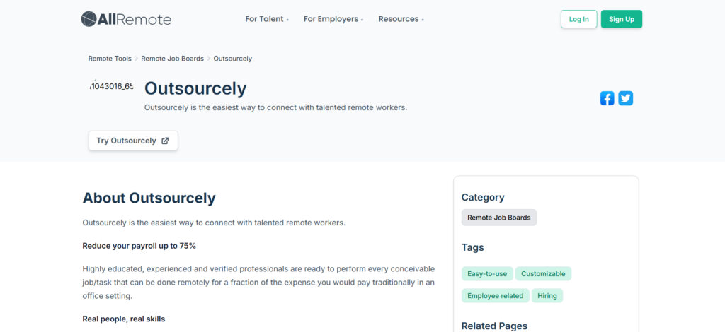 Outsourcely – Long-Term Remote Jobs