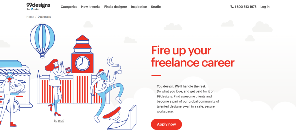 99Designs – Design Contests और Freelance Projects के लिए Ideal
